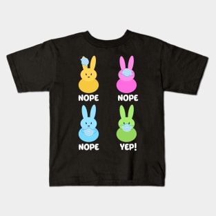 Peeps with masks wearing wrong happy easter 2021 Kids T-Shirt